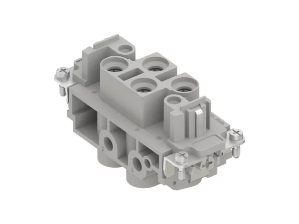 female insert, size 77.27, 4+2p+PE, screw, 80+16A, 830+400V