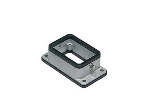 bulkhead mounting housing, size 44.27, C-TYPE alu, 2 pegs