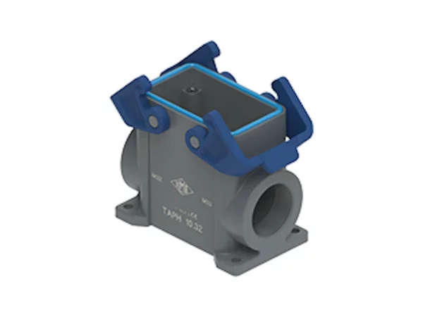 surface mounting housing, high, size 57.27, T-TYPE C plastic, 2 levers, 1xM32 side