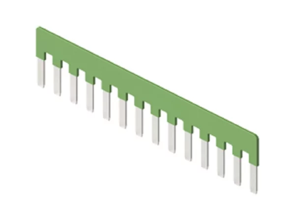 parallel bridge, for 14 contacts, 10A, 50V, for inserts CDSH, green