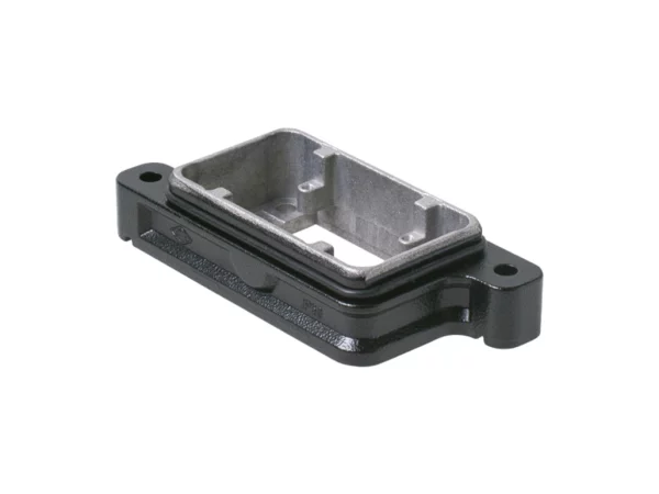 bulkhead mounting housing, size 57.27, IP68 alu, bayonet locking