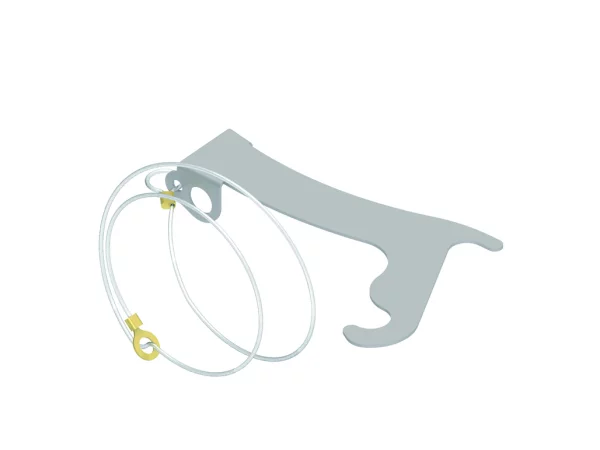 locking device, for housings size 104.27 with central lever, with loop