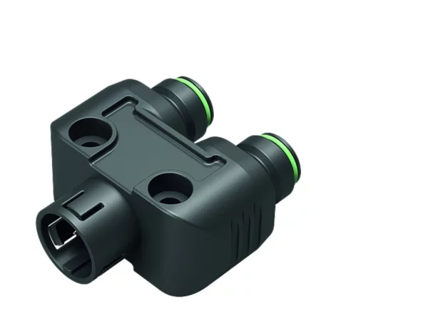 Snap-In IP67 double distributor box, 3 contacts