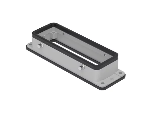 bulkhead mounting housing, size 104.27, C-TYPE alu, 4 pegs