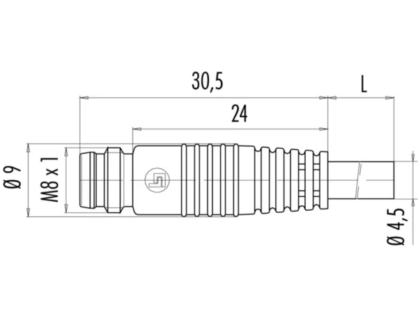 Male cable connector