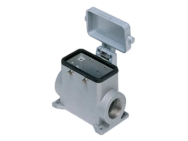 surface mounting housing, high, size 57.27, C-TYPE alu, 4 pegs, 1xPG29 side, cov.