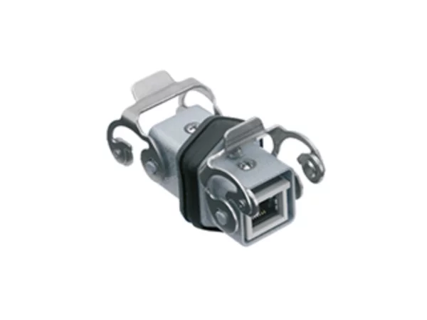 coupling connector, size 21.21, zinc, with RJ45 insert CX 4/2 JF