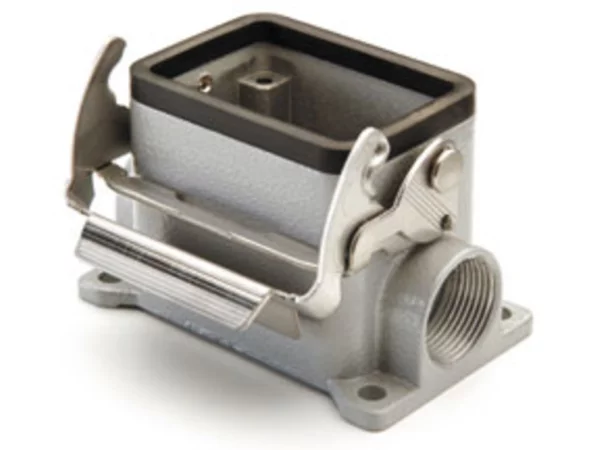 surface mounting housing, size 44.27, V-TYPE alu, 1 lever, 1xPG16 side