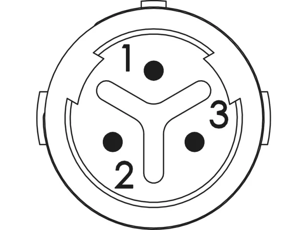 3-pole (3 x 1 mm)