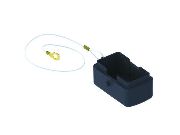 protection cover, MIXO ONE, plastic, 2 pegs, for MIXO inserts, eyelet, black