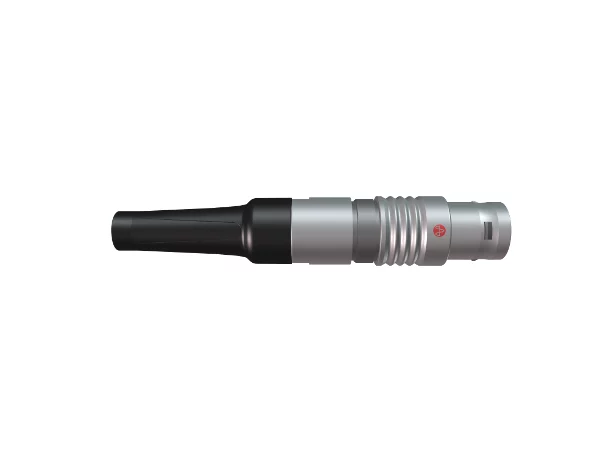 Straight cable plug with back nut for Bend Relief