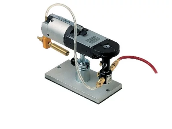 crimping tool, pneumatic, for crimp contacts 10+16A, series CD+CC, with stand