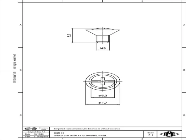 sealing kit, IP66, IP67, IP69, for housing size 21.21