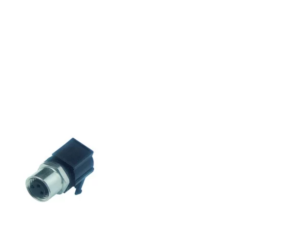 Female angled panel mount connector