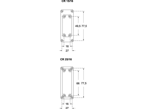 adapter, COB plastic, for inserts size 66.16