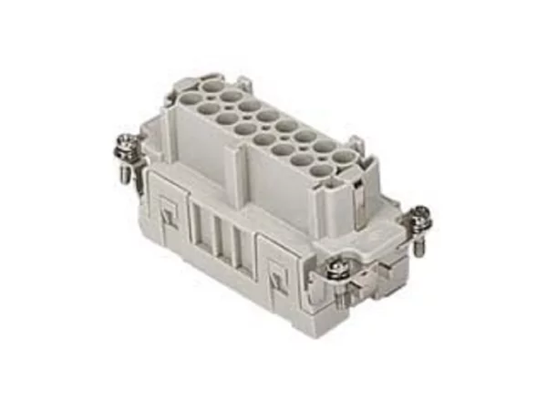 female insert, size 77.27, 16p+PE, crimp, 16A, 500V, HNM