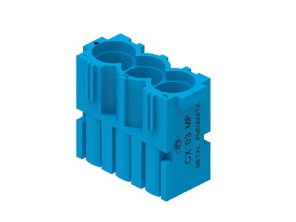 adaptor, MIXO, 1MU, 3p, pneumatic, for CX MP contacts