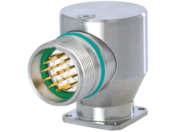 Right Angle Panel Connector, Male Thread