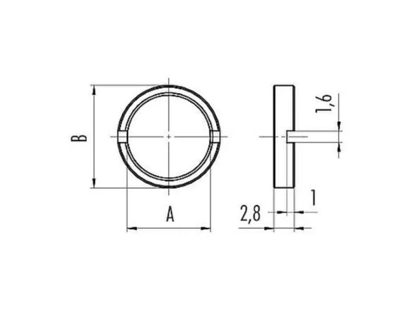 Ring nut for fixing thread