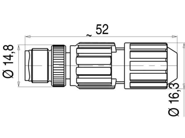 Male cable connector