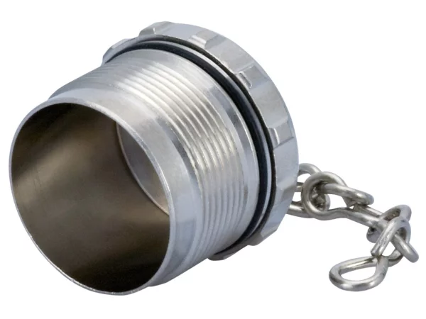 Brass protective cap with chain