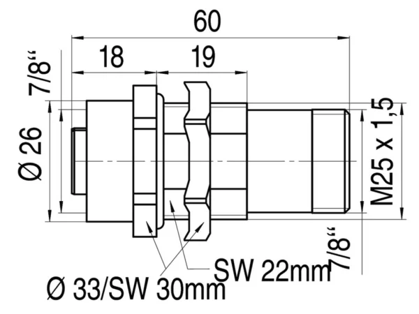 Adapter control cabinet lead through