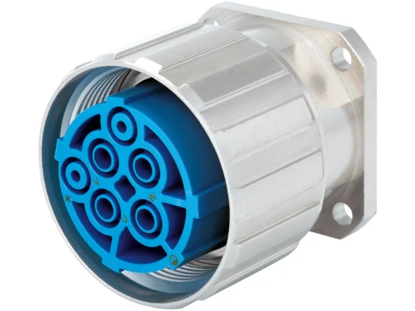 Panel Connector with knurled Nut