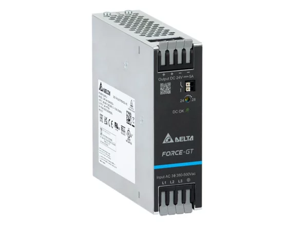 Power supply, 2,3Ph, 120W, DIN Rail, AC/DC, 24 Vdc, 5 A