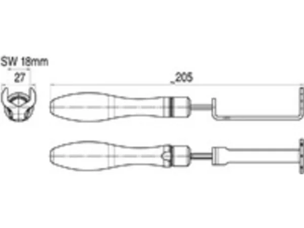 Hexagon torque spanner