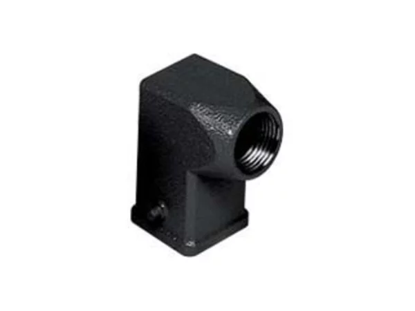 hood, angled, size 21.21, W-TYPE alu, 2 pegs, 1xM20 side