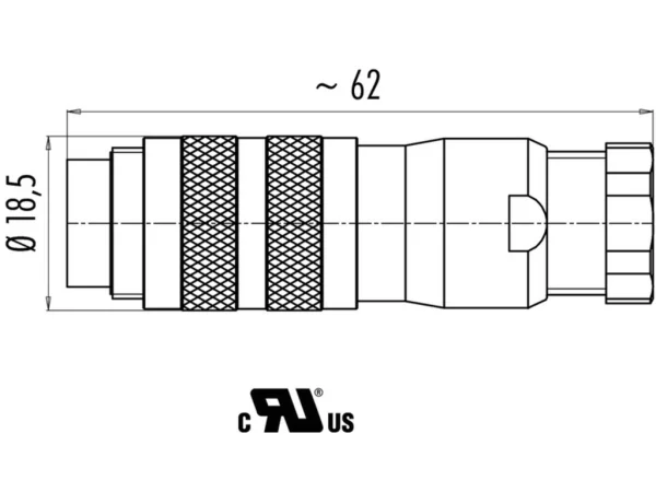 Male cable connector