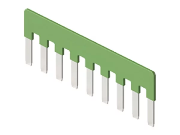 parallel bridge, for 9 contacts, 10A, 50V, for inserts CDSH, green