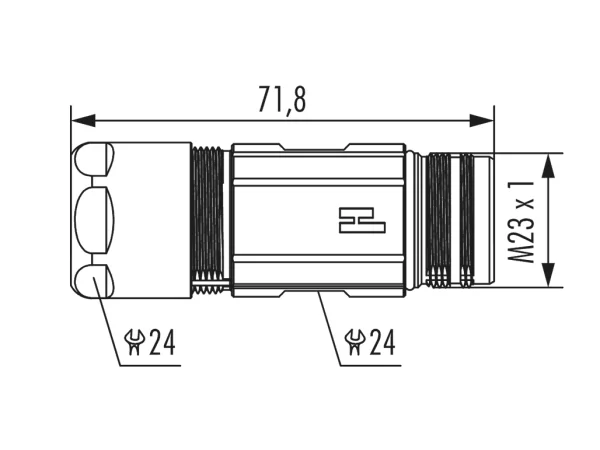 Twilock, Straight Connector, Male Thread
