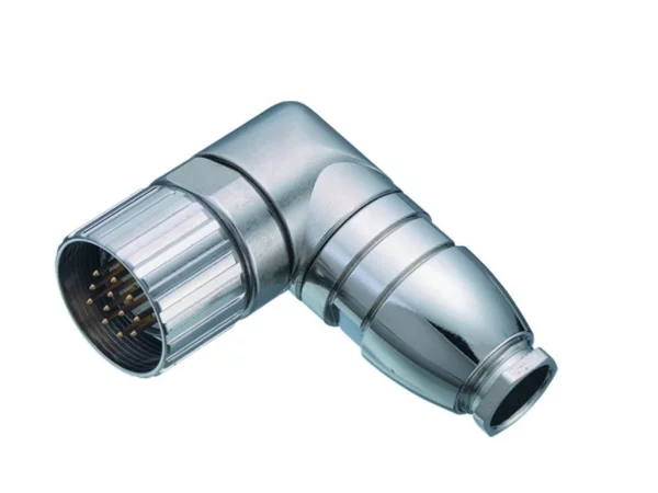 Male angled connector