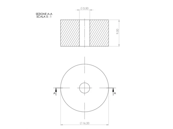 Cable reduction max Ø4mm 