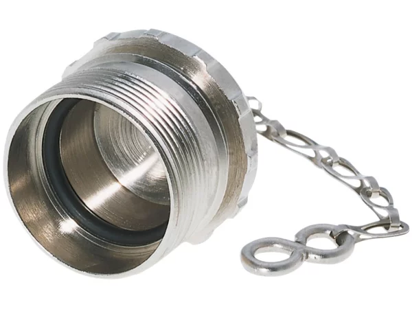 Brass protective cap with chain