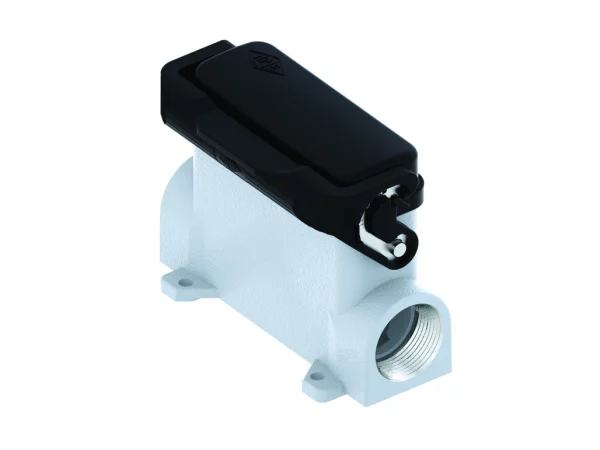 surface mounting housing, high, size 66.16, IL-BRID alu, 1 lever, 1xM25 side, spring cover
