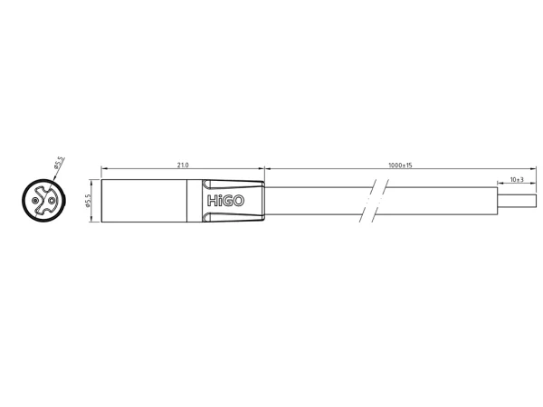 Micro M male cable connector