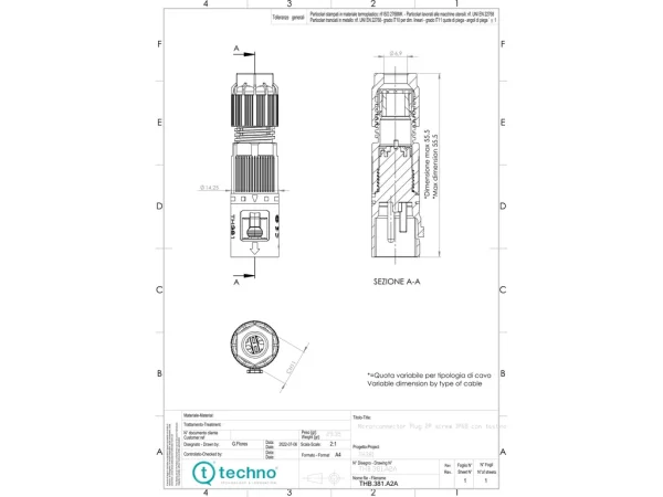 Micro plug connector screw