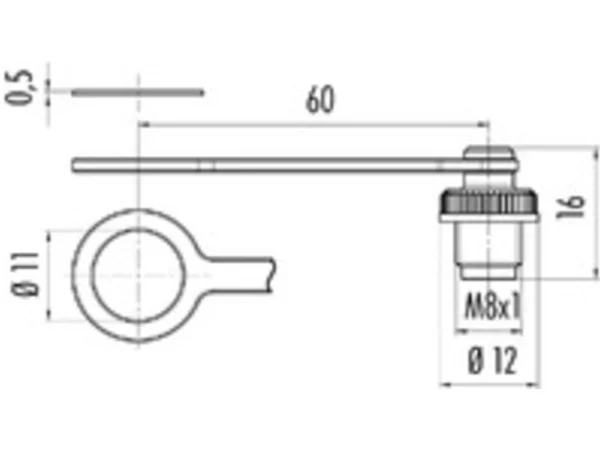 Protection cap for female panel mount connector
