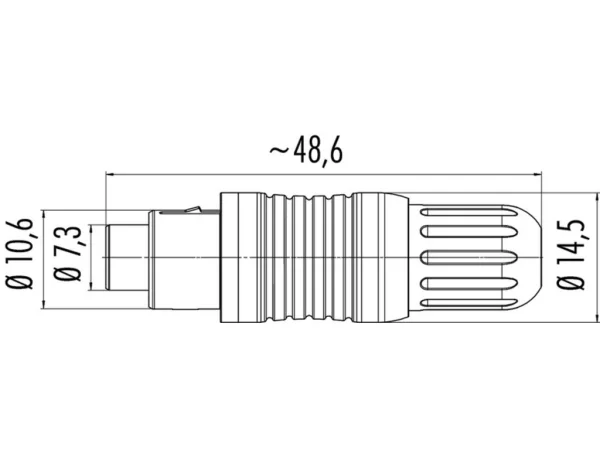 Male cable connector