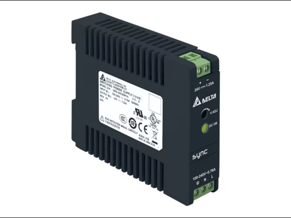 Power Supply, 1Ph, 30W, DIN Rail, AC/DC, 24 Vdc, 1,25 A