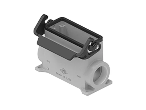 surface mounting housing, size 77.27, IL-BRID stainless steel, 1 lever, 1xM32 side