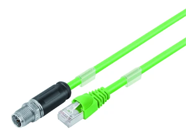 Connecting cable, male cable connector