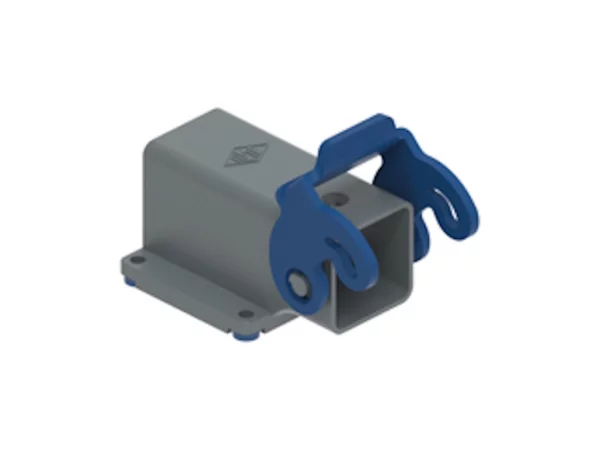 bulkhead mounting housing, angled, size 21.21, CKH plastic, 1 lever