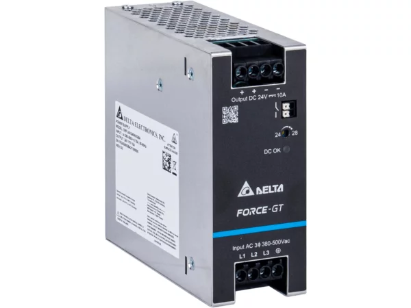 Power supply, 2,3Ph, 240W, DIN Rail, AC/DC, 24 Vdc, 10 A