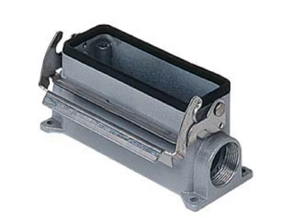 surface mounting housing, size 104.27, HNM alu, 1 lever, 2xM25 side