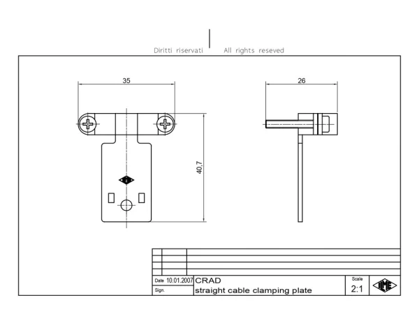 strain relief, top, for inserts CT
