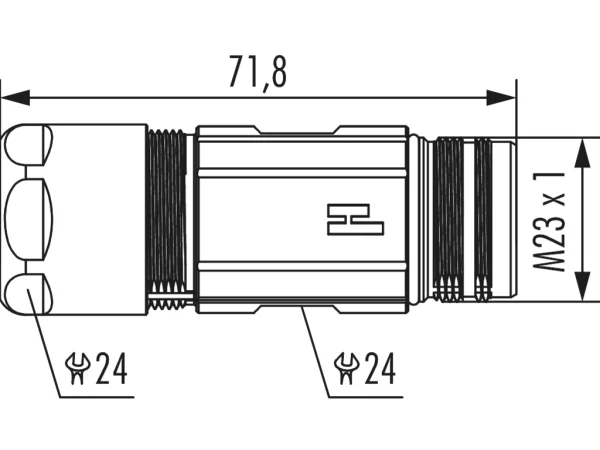 Twilock-S, Straight Connector, Male Thread