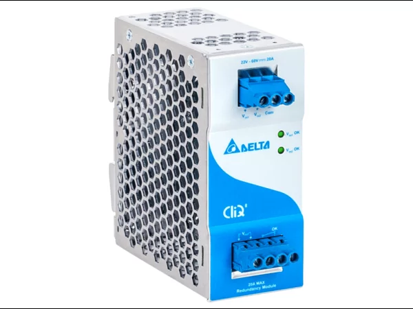 Cliq II redundancy module, DIN Rail, Redundancy <5 Vdc, Max. 20 A